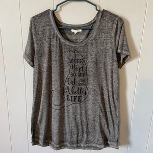 “I work hard so my cat can have a better life” shirt